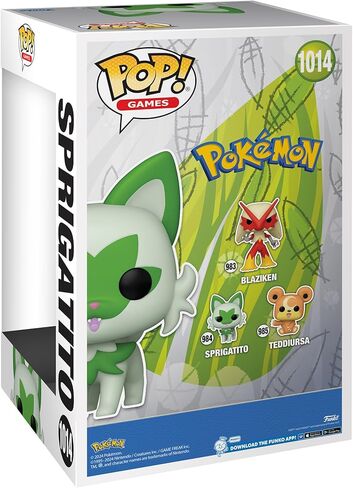Funko Pop! Jumbo: Pokemon - Sprigatito - Collectible Vinyl Action Figure - Gift Idea - Official Merchandise - Toys for Children and Adults - Video Games Fans - Doll for Collectors in Saudi Arabia