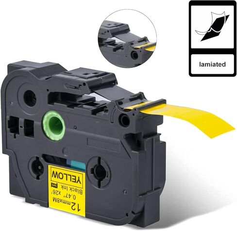 6-Pack Tze Label Maker Tape Tz 12mm 0.47 Inch TZe131 Tze231 Tze431 Tze531 Tze631 Tze731 Laminated Compatible Label Maker Tape Replacement for Brother PTouch PTH100 PTH110 PTD600 PTD200 PTD210 in Kuwait