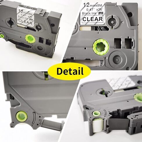 6-Pack Tze Label Maker Tape Tz 12mm 0.47 Inch TZe131 Tze231 Tze431 Tze531 Tze631 Tze731 Laminated Compatible Label Maker Tape Replacement for Brother PTouch PTH100 PTH110 PTD600 PTD200 PTD210 in Kuwait