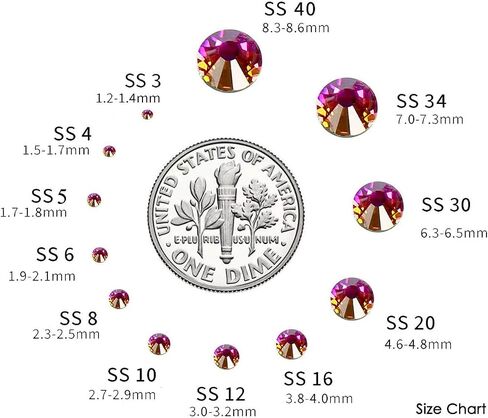 7200 Pieces 6 Mixed Sizes Glue Fix on Glass Rhinestones Round Crystal Gems Flatback for DIY Jewelry Making with one Picking Pen (6-Sizes 7200PCS, Lt. Peach) in Kuwait