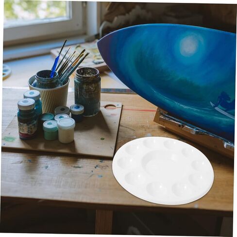 10-Piece Paint Tray Set for Artists Sturdy Pigment Mixing Plates Versatile Design for Watercolor and Gouache Painting Supplies in Saudi Arabia