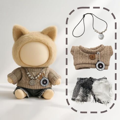 ملابس دمية 17 سم - ملابس رقيقة ولطيفة للدمى المصممة | Dollwear الأنيق والمرح - CXK in Kuwait