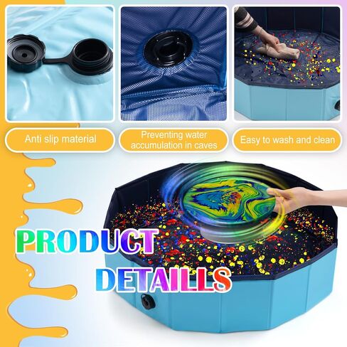 Silipull Acrylic Paint Pouring Splash Guard Pour Painting Supplies Fluid Art Tools for DIY Art Crafts Projects 31.5 x 7.87 Inch in Saudi Arabia