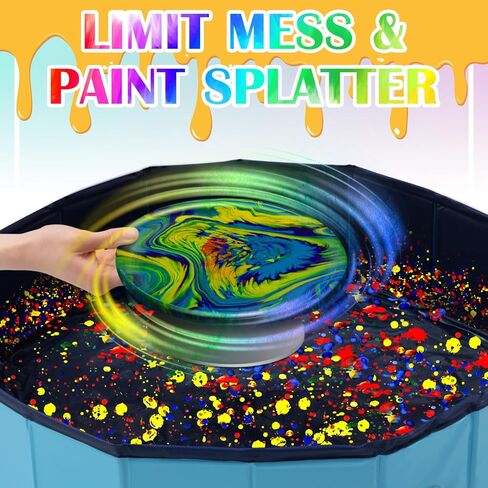 Silipull Acrylic Paint Pouring Splash Guard Pour Painting Supplies Fluid Art Tools for DIY Art Crafts Projects 31.5 x 7.87 Inch in Saudi Arabia