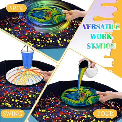 Silipull Acrylic Paint Pouring Splash Guard Pour Painting Supplies Fluid Art Tools for DIY Art Crafts Projects 31.5 x 7.87 Inch in Saudi Arabia