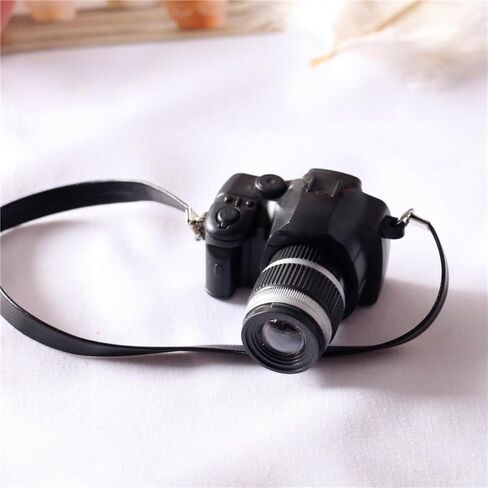 1pc Black 1: 4 Scale Mini Camera Prop Ornament Model Camera Camera ، Proper Camera Prop ، Miniature Camera ، Prop Camera ، Miniature Digital Camera Mini Decoration Accessories ， Dollhouse Accessories (WFA1141) in Saudi Arabia