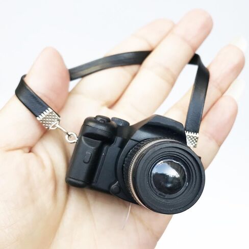 1pc Black 1: 4 Scale Mini Camera Prop Ornament Model Camera Camera ، Proper Camera Prop ، Miniature Camera ، Prop Camera ، Miniature Digital Camera Mini Decoration Accessories ， Dollhouse Accessories (WFA1141) in Saudi Arabia