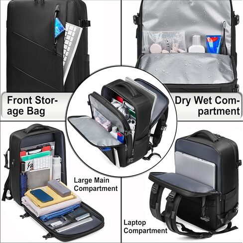 حقيبة ظهر Somago للحمل للرجال والنساء مع حجرة للأحذية، حقائب نهارية كاجوال مقاومة للماء وتناسب أجهزة الكمبيوتر المحمول حتى 16 بوصة in Kuwait