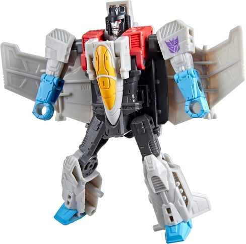 Transformers Cyberworld Starscream Changers Cyber ​​Changers بحجم 4 بوصات ، تغيير سريع إلى وضع النفاث ، ألعاب الروبوت للبنين والبنات 6 وما فوق in Saudi Arabia