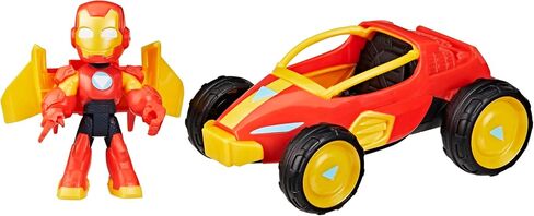 Iron Man وأصدقائه الرائعين Marvel Iron Racer Action Figure & Toy Moice ، وشخصيات الحركة 3 بوصة ، وألعاب Hero Super For Kids ، Age 3+ in Saudi Arabia
