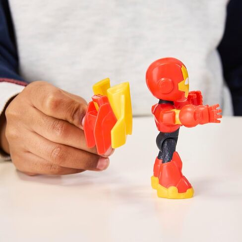 Iron Man وأصدقائه الرائعين Marvel Iron Racer Action Figure & Toy Moice ، وشخصيات الحركة 3 بوصة ، وألعاب Hero Super For Kids ، Age 3+ in Saudi Arabia