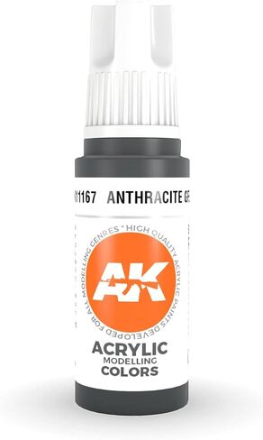 AK Interactive 3rd Gen Acrylic Anthracite Gray 17ml in Saudi Arabia