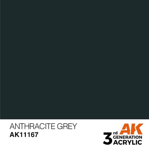 AK Interactive 3rd Gen Acrylic Anthracite Gray 17ml in Saudi Arabia