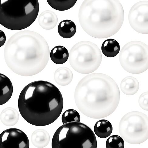 200pcs البحرية الأزرق والذهبي مزهرية حشو لؤلؤة لؤلؤة للمزهريات المركزية ، لا حفرة فو ، اللؤلؤ البولندية للشمعة العائمة ديكور حفل زفاف الشمعة العائمة in Kuwait