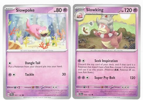 بطيء 058/142 - مجموعة بطاقة Crown Crown Pokemon - 2 in Saudi Arabia