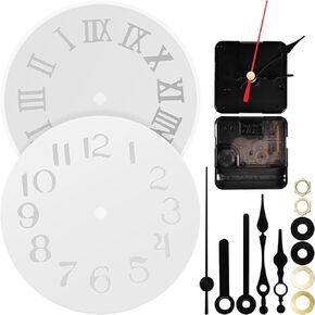 Round Round Wall Clock راتنج الايبوكسي 2 مجموعات على مدار الساعة راتنجات السيليكون على مدار الساعة طقم ساعة الحائط الصب الموقت صنع قوالب لصنع مركبة فنية DIY إكسسوارات التمرينات in Kuwait