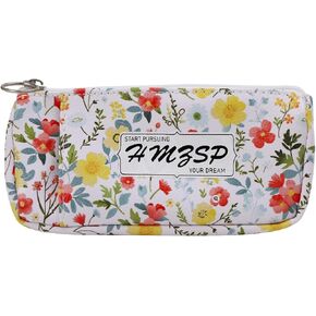 حامل قلم مرن قابل للتعديل للكمور ، حقيبة السوستة المدرسية للقرطاسية للمجلات والكتاب والمخططون أبيض in Kuwait