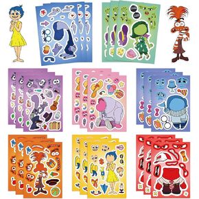 24 Sheets Cute Disney Stickers for Kids Make Your Own Cartoon Moana Sticker Make a Face Stickers for Teens Girls Boys, Classroom Rewards Movies Themed Art Craft Party Supplies (Moana) in Kuwait