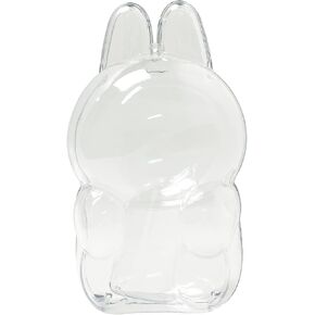 Protective Case Compatible with LABUBU COLA Sitting Clear Acrylic Case Display Box Hard Shell Cover Accessories with Silicone Strap Fit for The Monsters COLA Series Happy Factor（Doll Not Include） in Saudi Arabia