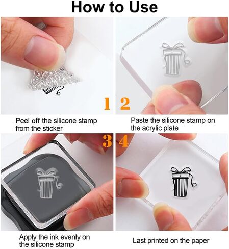 PH Pandahall Gift Clear Stamp for Christmas ، Hife Box Silicone Stamp Bouquet Words شفاف مطاط ختم لسردة القصاصات ، بطاقة تحية ، مجلة ، علامات الهدايا ، ألبومات صور صياغة الورق Valentine in Kuwait