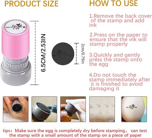 AHANDMaker 5 أنماط طوابع مطاطية بلاستيكية ، زخارف مزرعة وطوابع رسم DIY ، تصميمات فريدة من نوعها مثالية لطلاء البيض DIY و Art Craft in Saudi Arabia