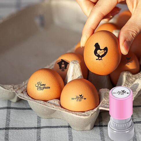 AHANDMaker 5 أنماط طوابع مطاطية بلاستيكية ، زخارف مزرعة وطوابع رسم DIY ، تصميمات فريدة من نوعها مثالية لطلاء البيض DIY و Art Craft in Saudi Arabia