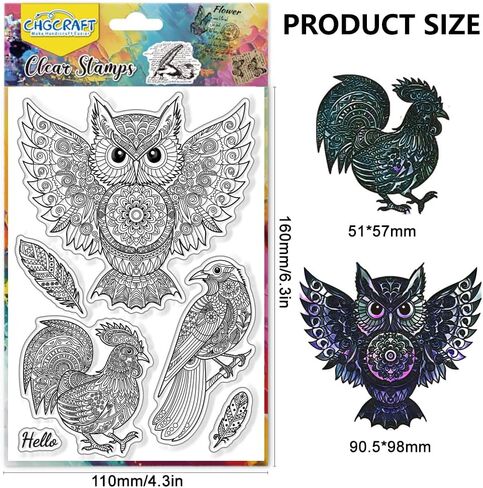 CHGCRAFT Read Text Clear Stamps Inspirational Quotes Transparent Stamps Books Silicone Clear Stamp Seals for Carding Making DIY Scrapbooking Photo Album Decoration, 4.3x6.3 inch in Saudi Arabia