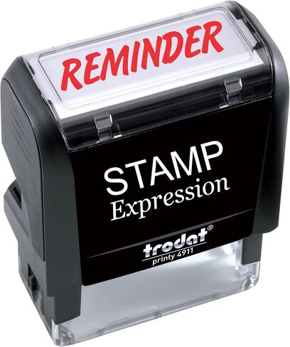 Stampexpression - تذكير مكتب طابع المطاط بالمكتب - الحبر الأحمر (A -5047) in Kuwait