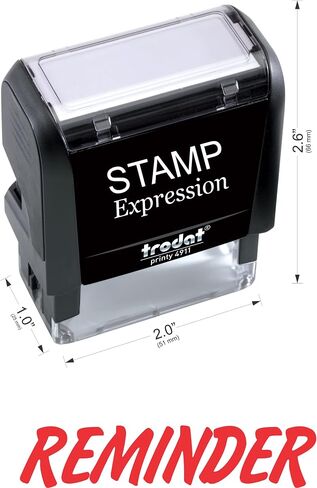 Stampexpression - تذكير مكتب طابع المطاط بالمكتب - الحبر الأحمر (A -5047) in Kuwait