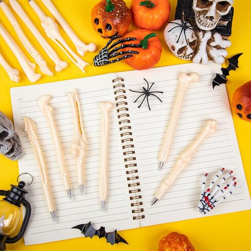 30pcs قلم الهالوين في هالوين ، أقلام عظم الجدة ، قلم حبر الهيكل العظمي لفنان دكتور ممرضة مدرسة هالوين تجمع in Kuwait