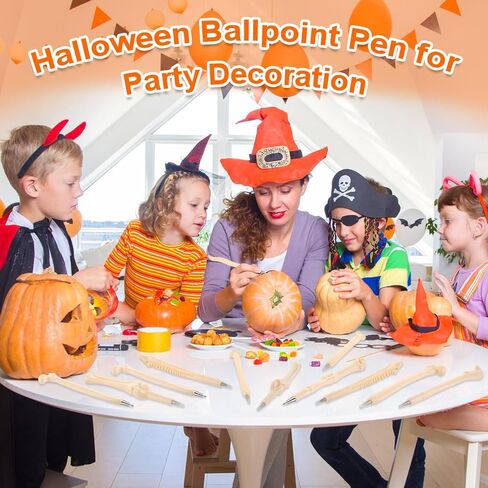 30pcs قلم الهالوين في هالوين ، أقلام عظم الجدة ، قلم حبر الهيكل العظمي لفنان دكتور ممرضة مدرسة هالوين تجمع in Kuwait