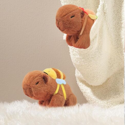 2 Pcs Animal Slap Bracelets Capybara Plush Toy, Stuffed Animal Capybara Huggers Slap Bracelets 9'' Cute Bracelet Huggers Toy Wrist for Kids Birthday Party Favor Supply Gifts in Kuwait