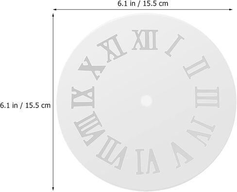 Round Round Wall Clock راتنج الايبوكسي 2 مجموعات على مدار الساعة راتنجات السيليكون على مدار الساعة طقم ساعة الحائط الصب الموقت صنع قوالب لصنع مركبة فنية DIY إكسسوارات التمرينات in Saudi Arabia