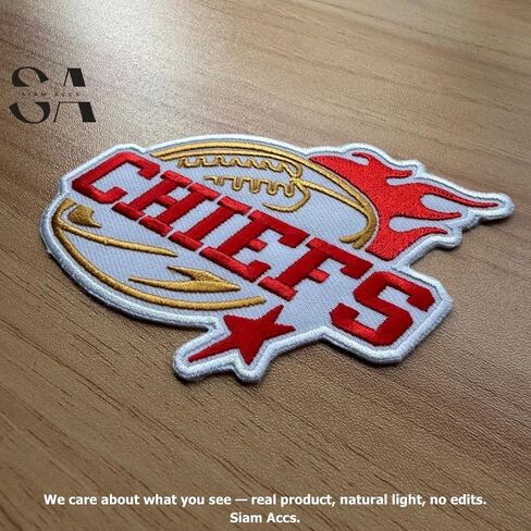 Siam Accs Rugby Fans Chiefs Football Stars Patch Embroidery American Football Fan Favorite Team Iron On Sew On for Clothing Backpacks Jeans Motorcycle Sew On Custom Jackets Hats Tactical Bags in Saudi Arabia