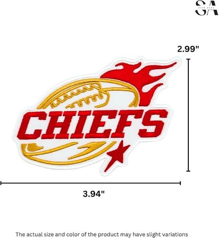 Siam Accs Rugby Fans Chiefs Football Stars Patch Embroidery American Football Fan Favorite Team Iron On Sew On for Clothing Backpacks Jeans Motorcycle Sew On Custom Jackets Hats Tactical Bags in Saudi Arabia