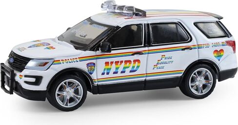 Greenlight 43050 -C 1:64 Scale Hot Pursuit Series 47 Diecast Police Meanicles 2016 Foly Interceptor Utility - NYPD Pride Livery in Saudi Arabia