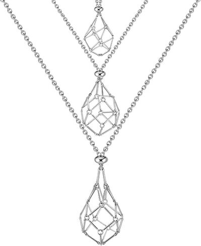 3 PCS Crystal Necklace Molder Necklate Stone حامل الحجر القابل للتعديل in Saudi Arabia