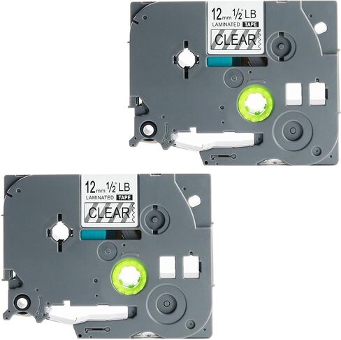 بديل 6 حزم لـ Brother P Touch Label Tape Tze-231 131 431 531 631 731 12mm 0.47 شريط صانع الملصقات المصقول متعدد الألوان لـ PT-D210 H110 D220 D410 D600 Clear/White/Red/Blue/Green in Kuwait