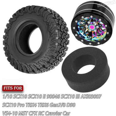 RC 2.2 في إطارات العجلات لـ 1/10 SCX10 SCX10 II 90046 SCX10 III AXI03007 SCX10 PRO TRX6 GEN7 GEN8 D90 VS4-10 MST CFX RC CRAWLER ، BRCATWPARK Aluminum RC 2.2 WHEEL ، COLANTULL in Saudi Arabia