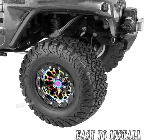 RC 2.2 في إطارات العجلات لـ 1/10 SCX10 SCX10 II 90046 SCX10 III AXI03007 SCX10 PRO TRX6 GEN7 GEN8 D90 VS4-10 MST CFX RC CRAWLER ، BRCATWPARK Aluminum RC 2.2 WHEEL ، COLANTULL in Saudi Arabia