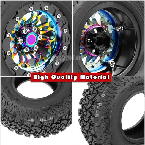 RC 2.2 في إطارات العجلات لـ 1/10 SCX10 SCX10 II 90046 SCX10 III AXI03007 SCX10 PRO TRX6 GEN7 GEN8 D90 VS4-10 MST CFX RC CRAWLER ، BRCATWPARK Aluminum RC 2.2 WHEEL ، COLANTULL in Saudi Arabia