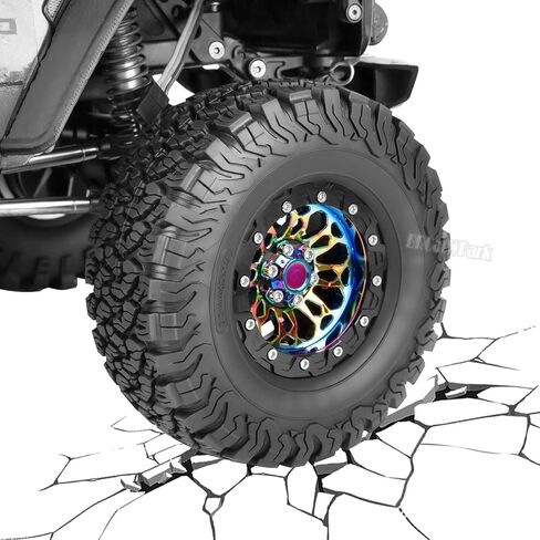 RC 2.2 في إطارات العجلات لـ 1/10 SCX10 SCX10 II 90046 SCX10 III AXI03007 SCX10 PRO TRX6 GEN7 GEN8 D90 VS4-10 MST CFX RC CRAWLER ، BRCATWPARK Aluminum RC 2.2 WHEEL ، COLANTULL in Saudi Arabia