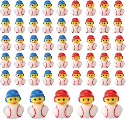 50pcs Miniature Baseball Resin Duck, Mini Baseball Duck Party Favors Micro Landscape Ornament House Garden Accessories for Home Landscape Garden Favors (Blue and Red) in Saudi Arabia
