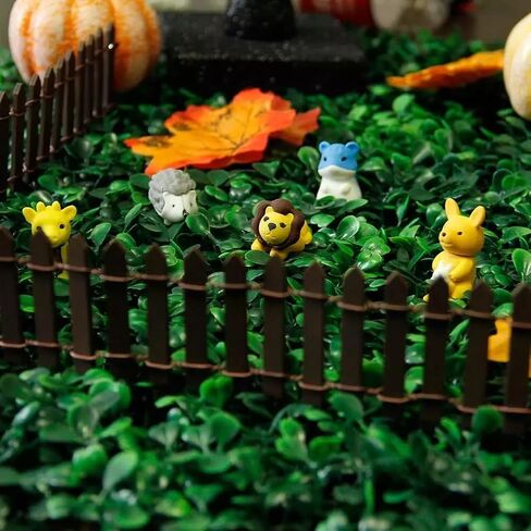 1pc 35 بوصة بني ميني جنية حديقة السياج ، الحلي المناظر الطبيعية الصغيرة للدمى ، الحرف ، مشروع ديوراما ، وعاء النبات DIY in Kuwait