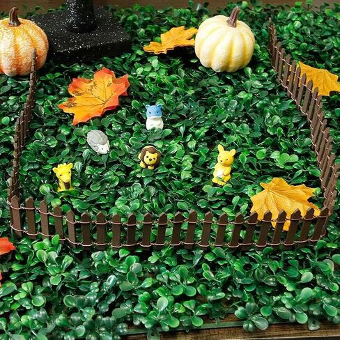 1pc 35 بوصة بني ميني جنية حديقة السياج ، الحلي المناظر الطبيعية الصغيرة للدمى ، الحرف ، مشروع ديوراما ، وعاء النبات DIY in Kuwait