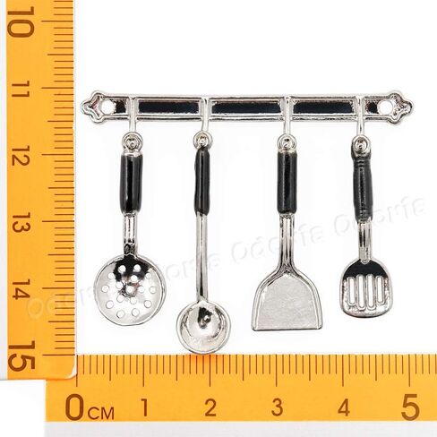 Odoria 1/12 Miniature Miniature Officeils Accessories Dollhouse Decoration ، Silver in Saudi Arabia