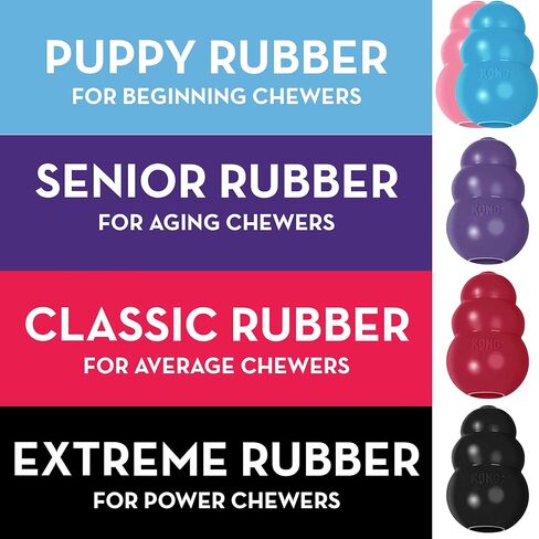 KONG - Puppy Toys for Teething with Puppy Easy Treat Stuffing (Colors May Vary) - for Medium Puppies in Saudi Arabia