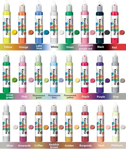 GooBoom Candle Wax Pen, 8-Color Candle Painting kit for DIY Projects, Birthday Party, Special Occasions Create Colorful Candles, Safe and Non-Toxic(30ML/1.01OZ) in Saudi Arabia