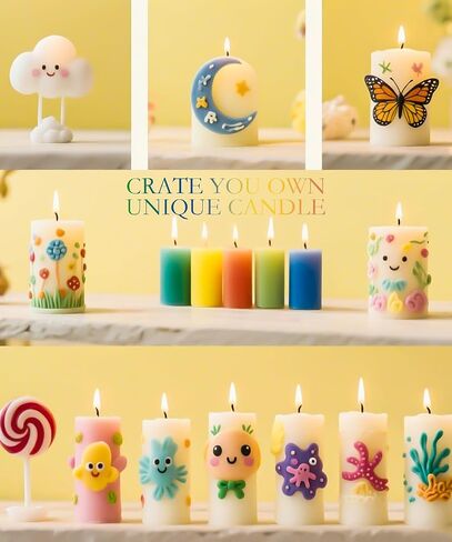 GooBoom Candle Wax Pen, 8-Color Candle Painting kit for DIY Projects, Birthday Party, Special Occasions Create Colorful Candles, Safe and Non-Toxic(30ML/1.01OZ) in Saudi Arabia