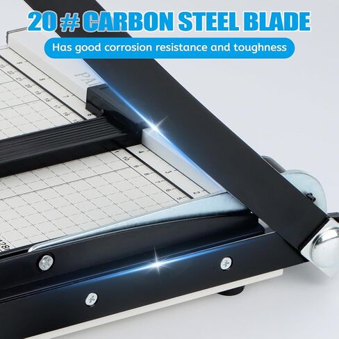 12" Guillotine Paper Cutter, Heavy Duty Paper Trimmer Cutter 12-Sheet Capacity Trimmer with Corner Rounder for Cardstock, Photos, Cardboard, Crafts in Kuwait